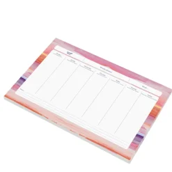 Quo Vadis - Sous-main perpétuel à feuillets - Multilingue - Iconique - Multicolore - Perpétuel - 16,5x26,5 cm - Papier Clairefontaine blanc - Fabrication française