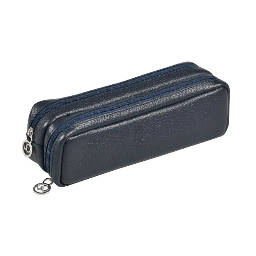 Quo Vadis - Trousse - Rectangle - Goya - 21x6x7 cm - Cuir pleine fleur de vachette - 1 compartiment(s)