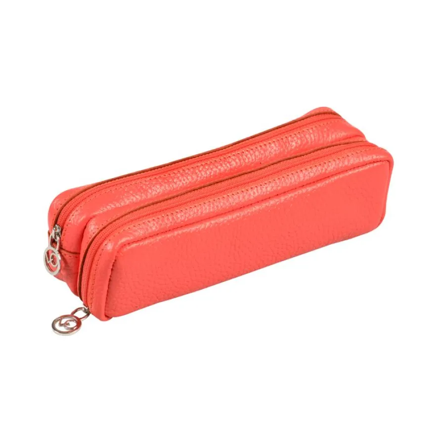 Quo Vadis - Trousse - Rectangle - Goya - 21x6x7 cm - Cuir pleine fleur de vachette - 1 compartiment(s)