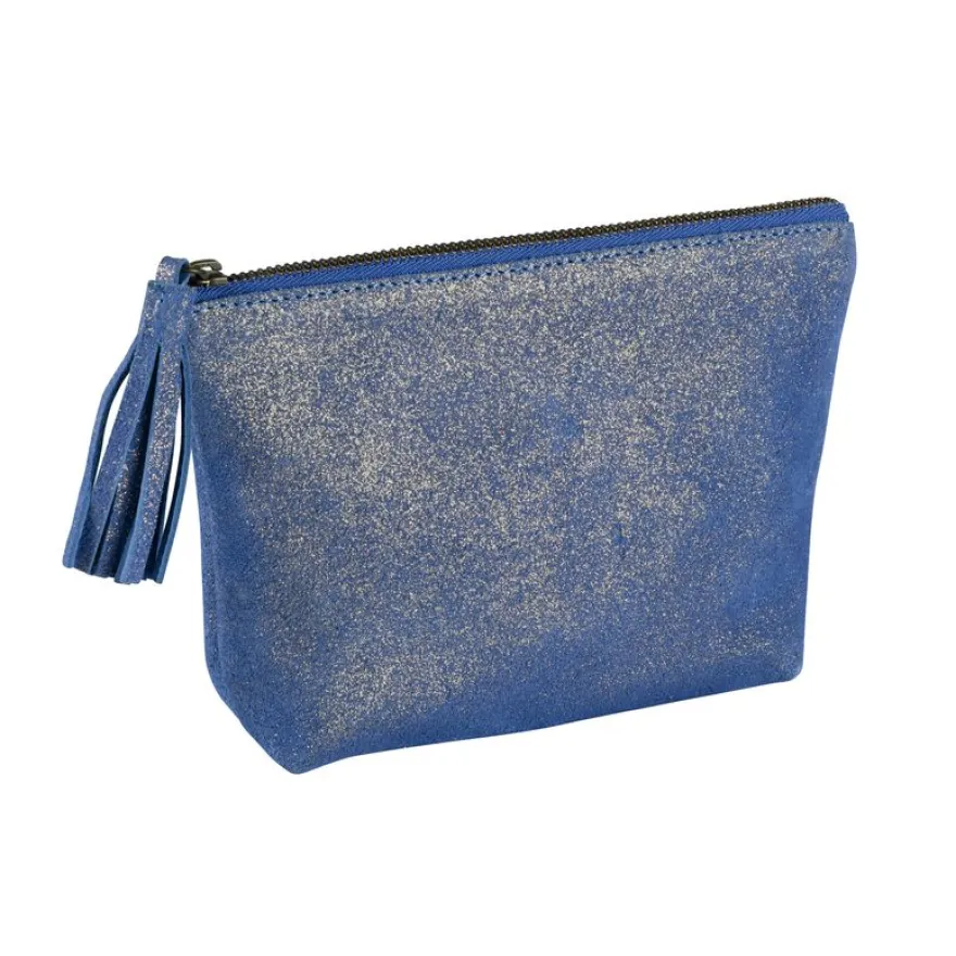 Quo Vadis - Trousse - Rectangle - Julo - 18x15 cm - Cuir de vachette suédé - 1 compartiment(s)