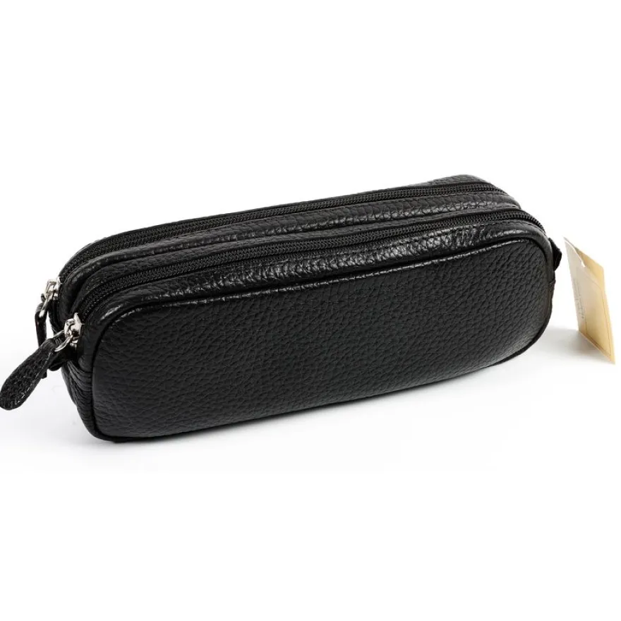Quo Vadis - Trousse - Rectangle - Goya - 21x6x7 cm - Cuir pleine fleur de vachette - 1 compartiment(s)