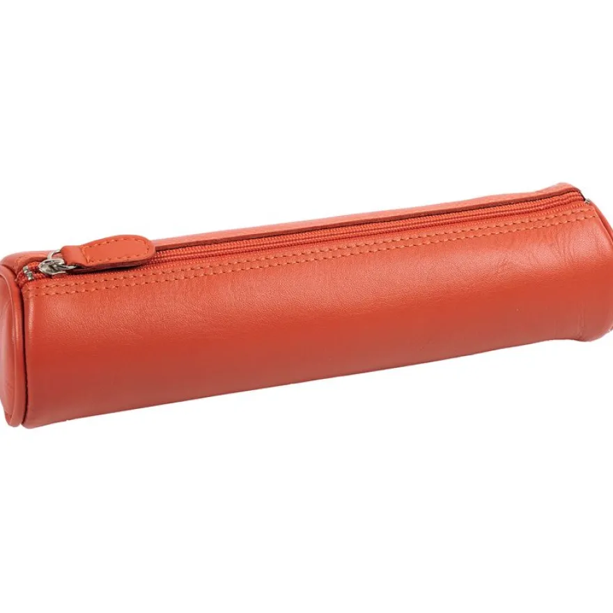 Quo Vadis - Trousse - Ronde - Satiny - 22x6 cm - Cuir pleine fleur de vachette - 1 compartiment(s)