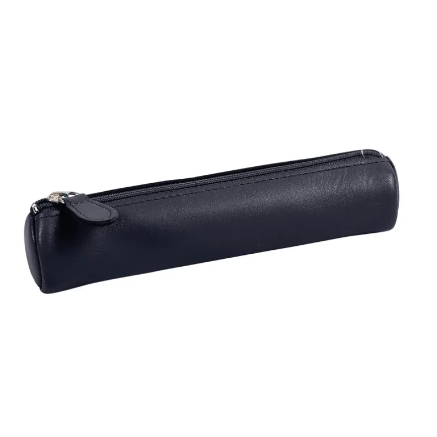 Quo Vadis - Trousse - Ronde - Satiny - 17x3,5 cm - Cuir pleine fleur de vachette - 1 compartiment(s)