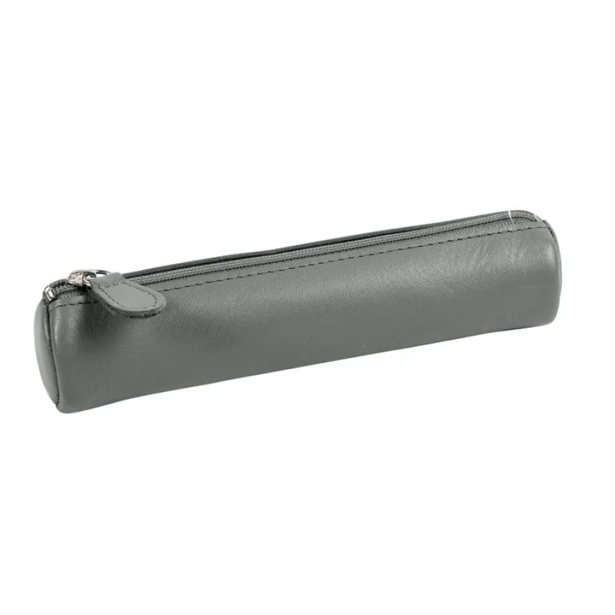 Quo Vadis - Trousse - Ronde - Satiny - 17x3,5 cm - Cuir pleine fleur de vachette - 1 compartiment(s)