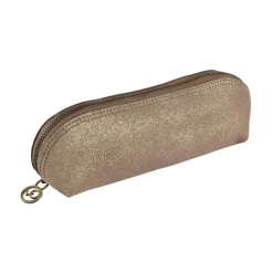 Quo Vadis - Trousse - Triangle - Julo - 21x6,5x6,5 cm - Cuir de vachette suédé - 1 compartiment(s)