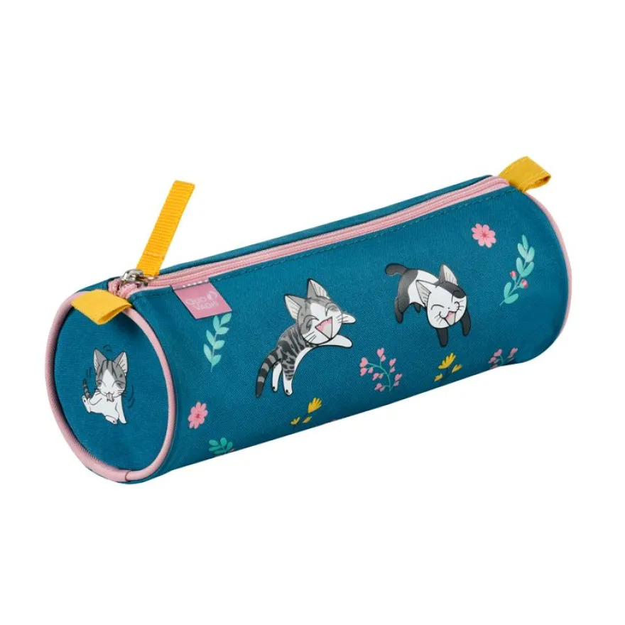 Quo Vadis - Trousse scolaire - Ronde - Chi - 23x8x8 cm - Toile (polyester) - 1 compartiment(s)