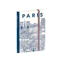 Quo Vadis Doctor Paper - Carnet de notes à élastique 10 x 15 cm - ligné - Paris