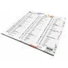 Quo Vadis Exotique - Calendrier origami 3 mois par face - 18 x 36 cm