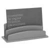 Quo Vadis Satiny - Trieur demi-rond 2 compartiments - 26 x 10,5 cm - gris