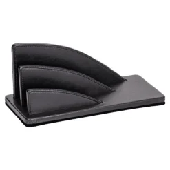 Quo Vadis Satiny - Trieur éventail 2 compartiments - 23,5 x 10 cm - noir