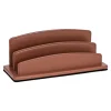 Quo Vadis Satiny - Trieur demi-rond 2 compartiments - 26 x 10,5 cm - marron