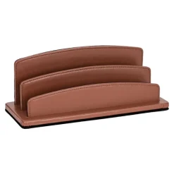 Quo Vadis Satiny - Trieur demi-rond 2 compartiments - 26 x 10,5 cm - marron