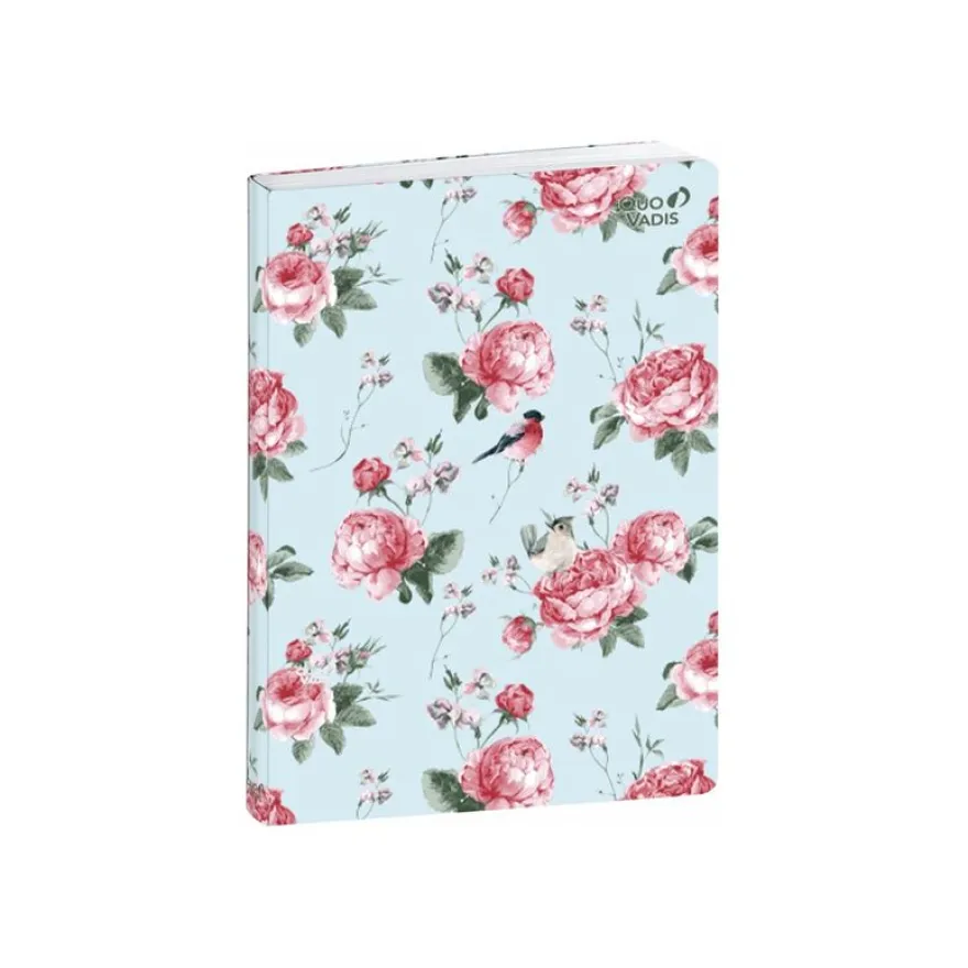 Quo Vadis Stylish - Carnet de notes - 15 x 21 cm - pointillés/ligné - tapisserie