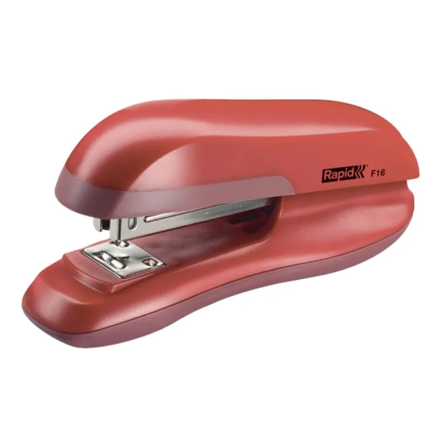 Rapid - Agrafeuse de bureau rouge - Fashion F16 Blister - capacité de 30 feuilles - agrafes 24/6 ou 26/6