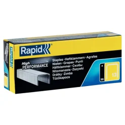 Rapid - Boîte de 5000 Agrafes N°13 (13/4mm) - acier galvanisé - pour cloueur