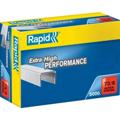 Rapid - Boîte de 5000 Agrafes Super Strong 73/8 - jusqu'à 30 feuilles - acier galvanisé