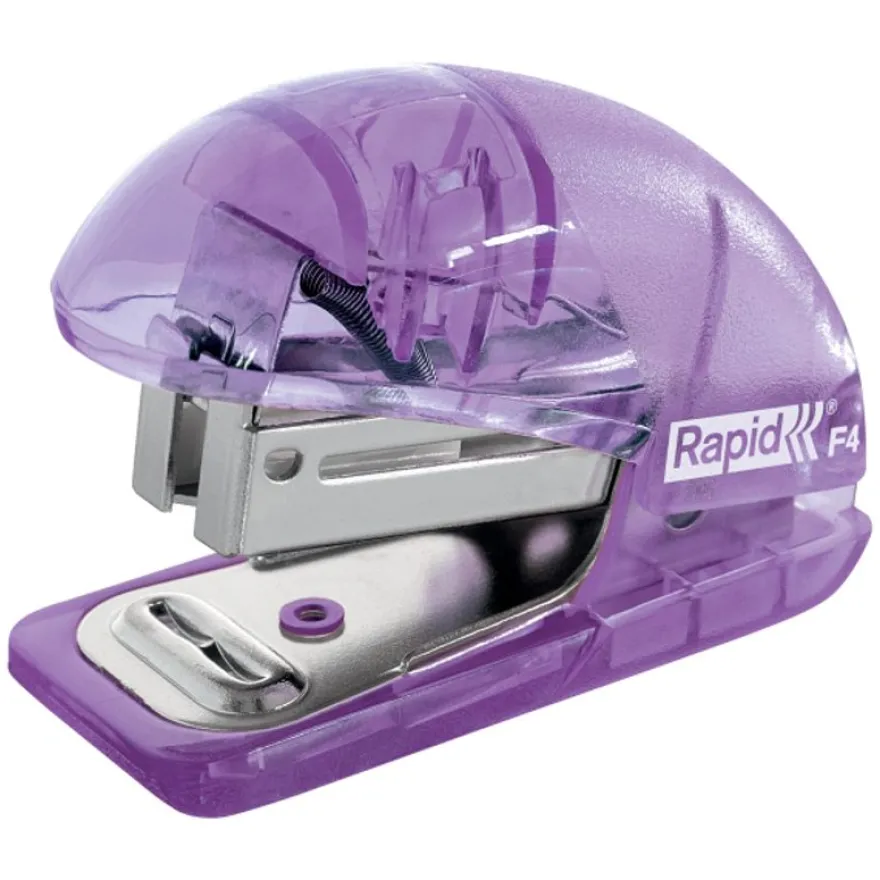 Rapid - Mini Agrafeuse Colour'Breeze - capacité 10 feuilles - agrafes 24/6 ou 26/6 - Lavande