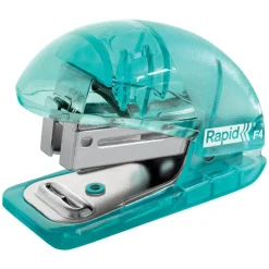 Rapid - Mini Agrafeuse Colour'Breeze - capacité 10 feuilles - agrafes 24/6 ou 26/6 - Bleu