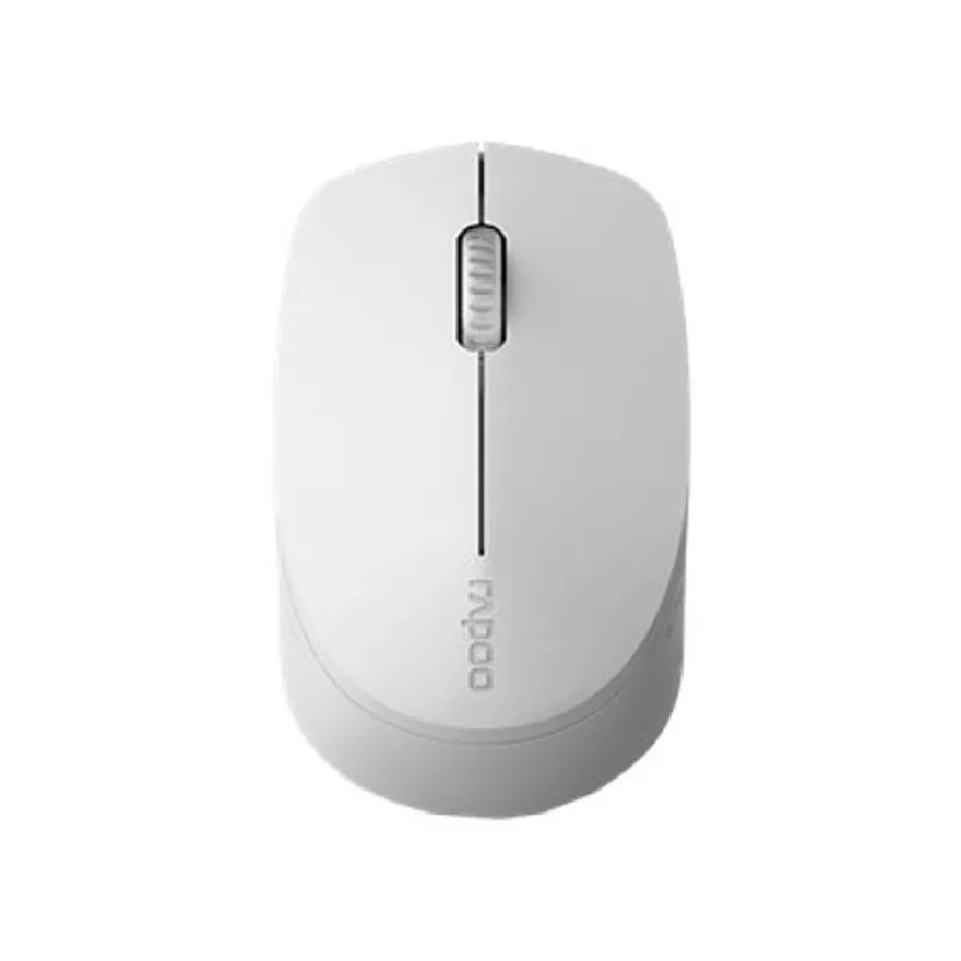 Rapoo M100 Silent - Souris sans fil - blanc/gris clair
