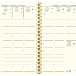 Recharge pour agenda SAD 16S 16 mois - 1 semaine sur 2 pages - 9 x 16 cm - Exacompta