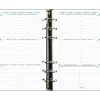Recharge pour organiseur Exatime 17 - 16 mois- 1 semaine sur 2 pages à l'horizontale - 10,5 x 17,2 cm - Exacompta