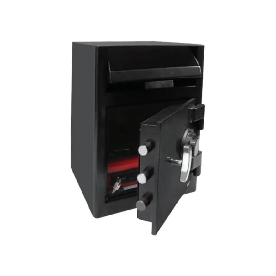 Reskal DS60 - Coffre-fort de dépôt 32 kg - serrure à combinaison mécanique - acier noir
