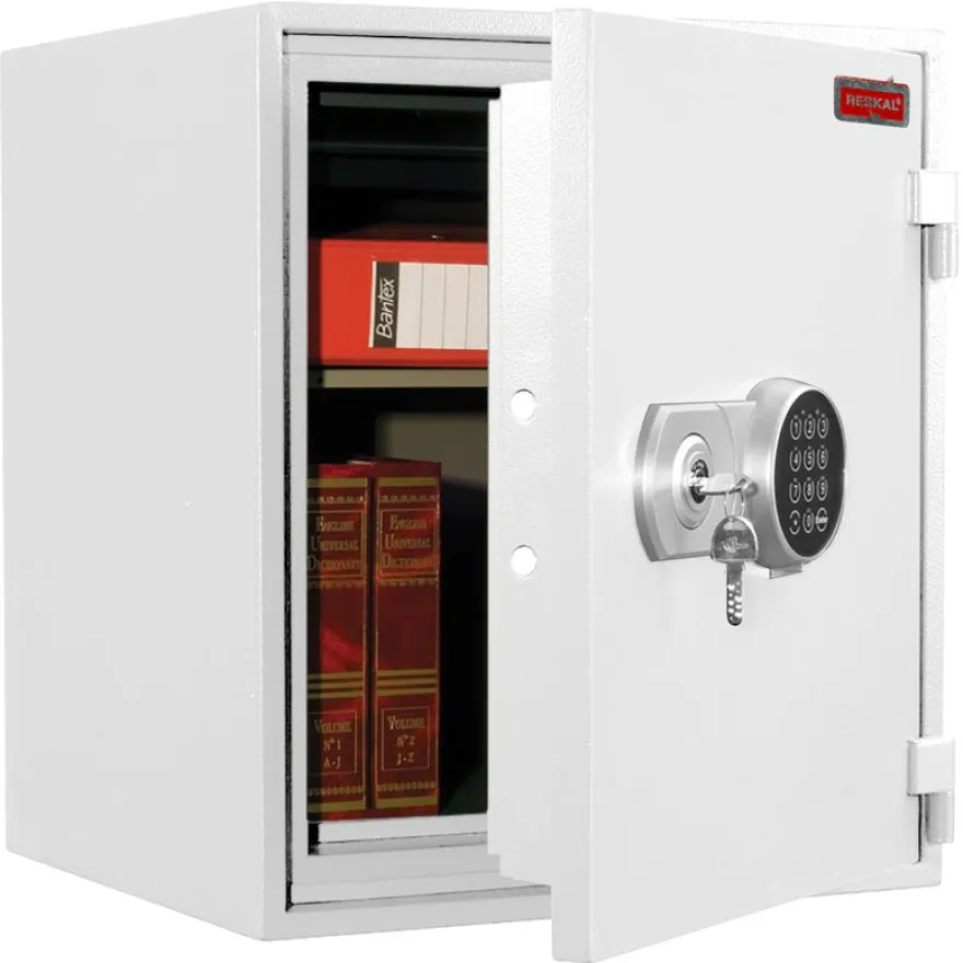 Reskal FRS-51 - Armoire forte ignifuge 41L - à code - acier béton