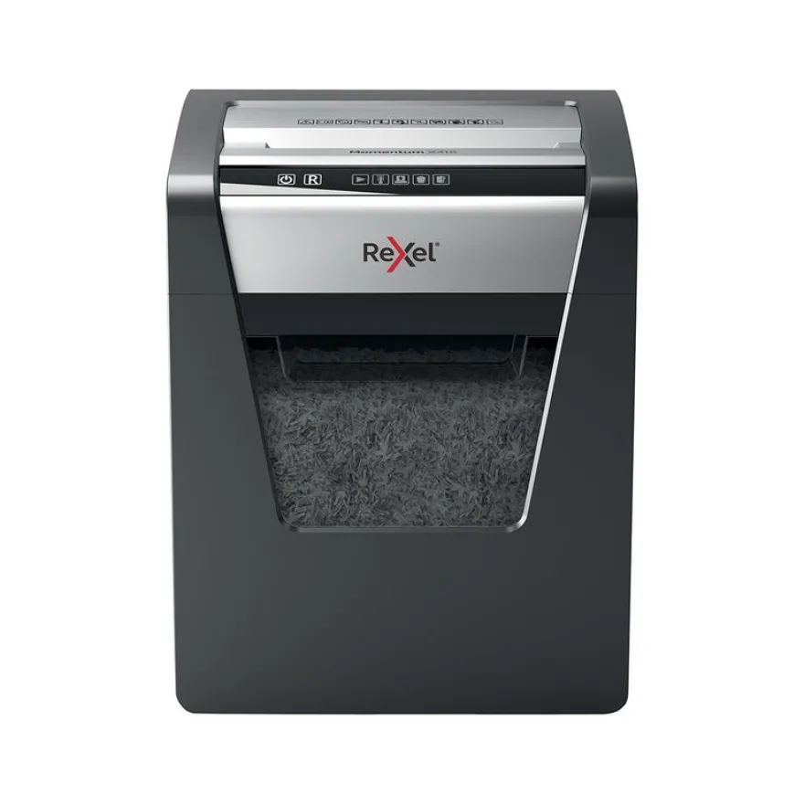 Rexel Momentum X415 - destructeur de documents coupe croisée - 15 feuilles - Corbeille 23 litres