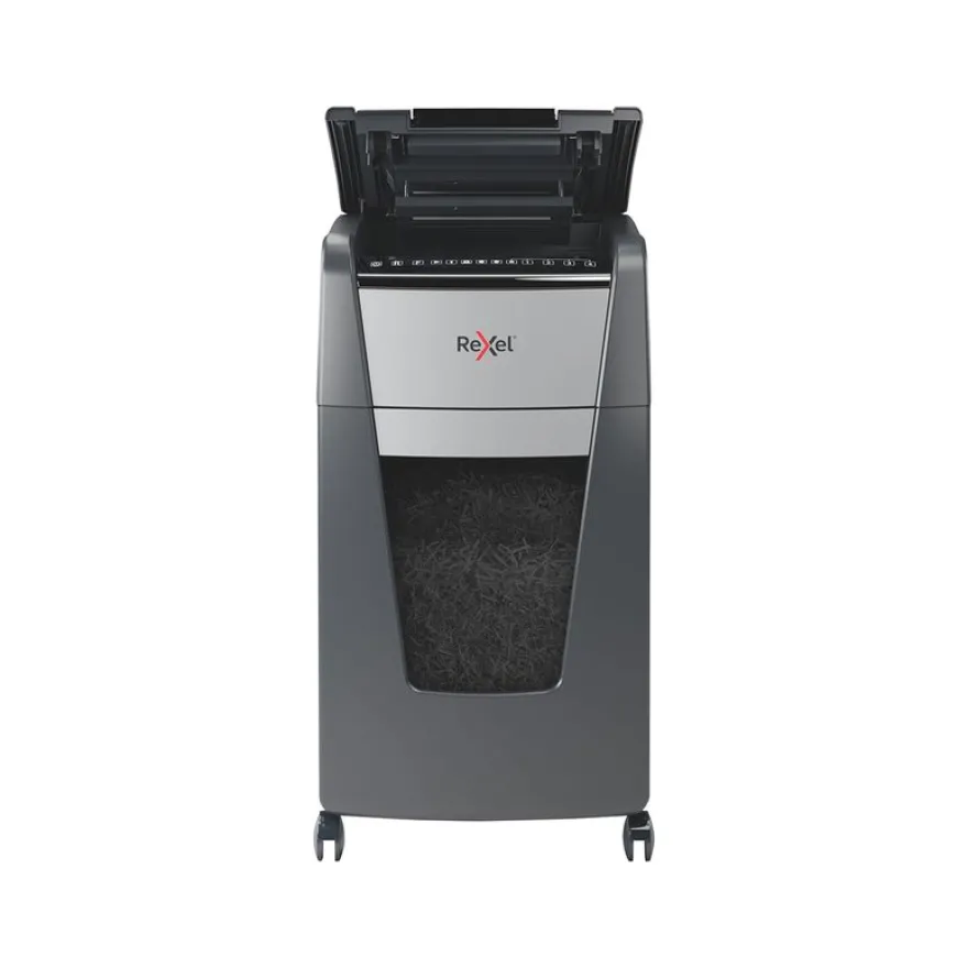 Rexel Optimum Auto+ 300X - destructeur de documents coupe croisée - 300 feuilles - Corbeille 60 litres