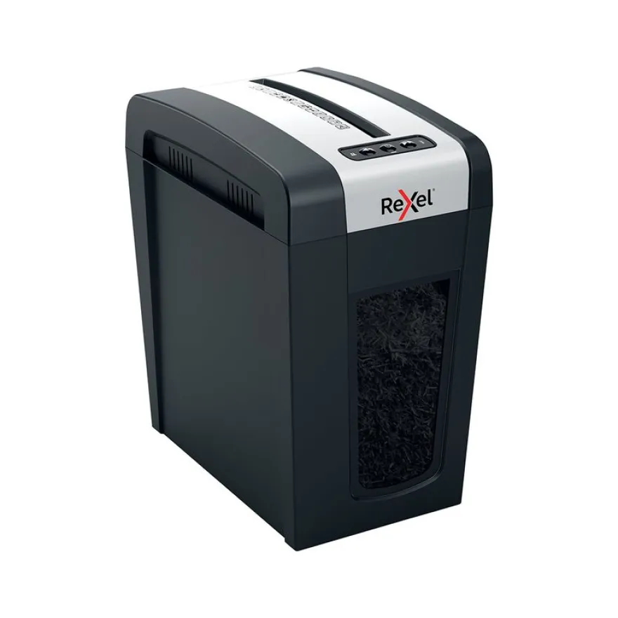 Rexel Secure MC6-SL - destructeur de documents coupe croisée microparticules - 6 feuilles - Corbeille 18 litres