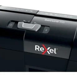 Rexel Secure X6 - destructeur de documents coupe croisée - 6 feuilles - Corbeille 10 litres