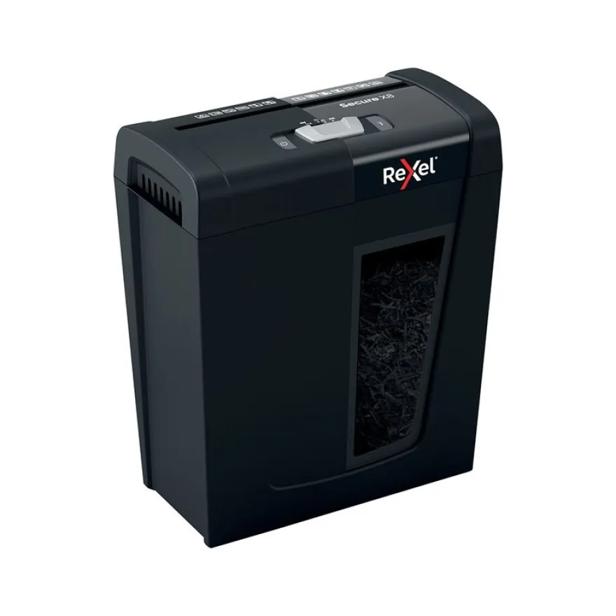 Rexel Secure X8 - destructeur de documents coupe croisée - 8 feuilles - Corbeille 14 litres