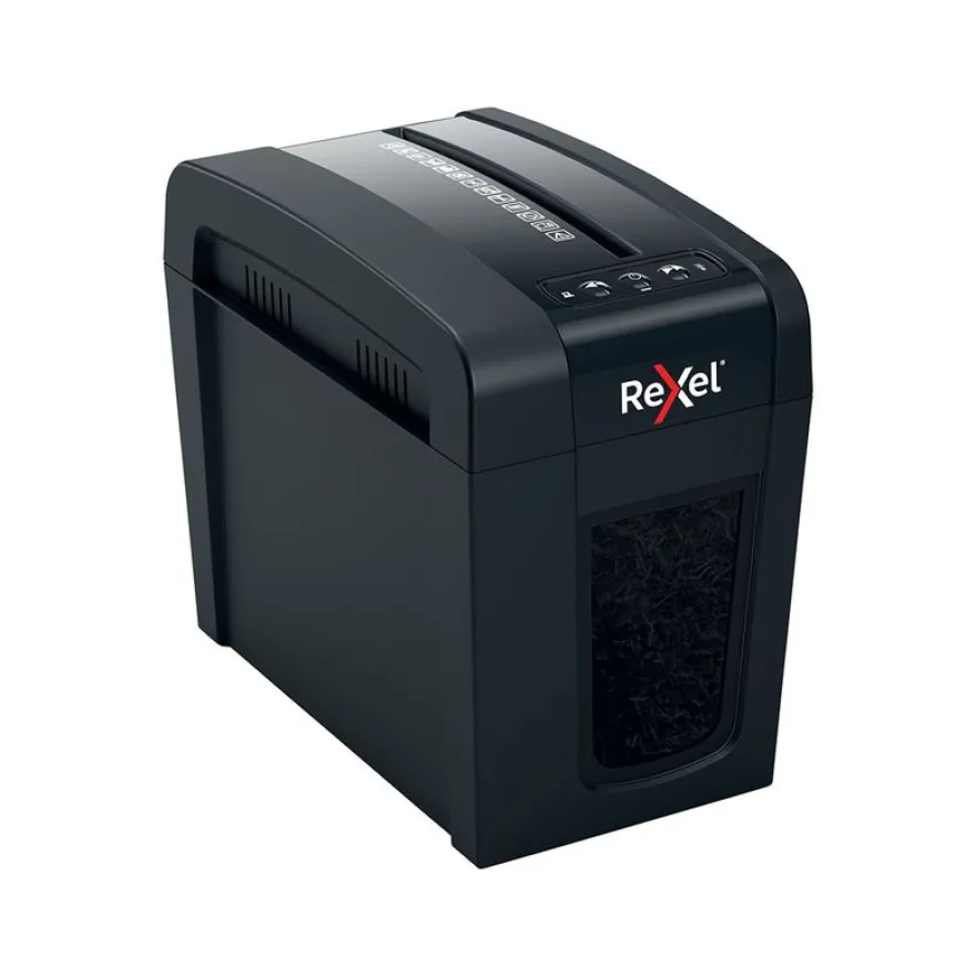 Rexel Secure X6-SL - destructeur de documents coupe croisée - 6 feuilles - Corbeille 10 litres