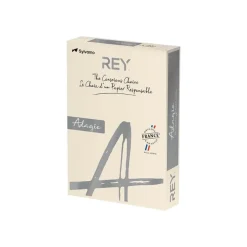 Rey Adagio - Papier couleur - A4 (210 x 297 mm) - 160 g/m² - Ramette de 250 feuilles - ivoire