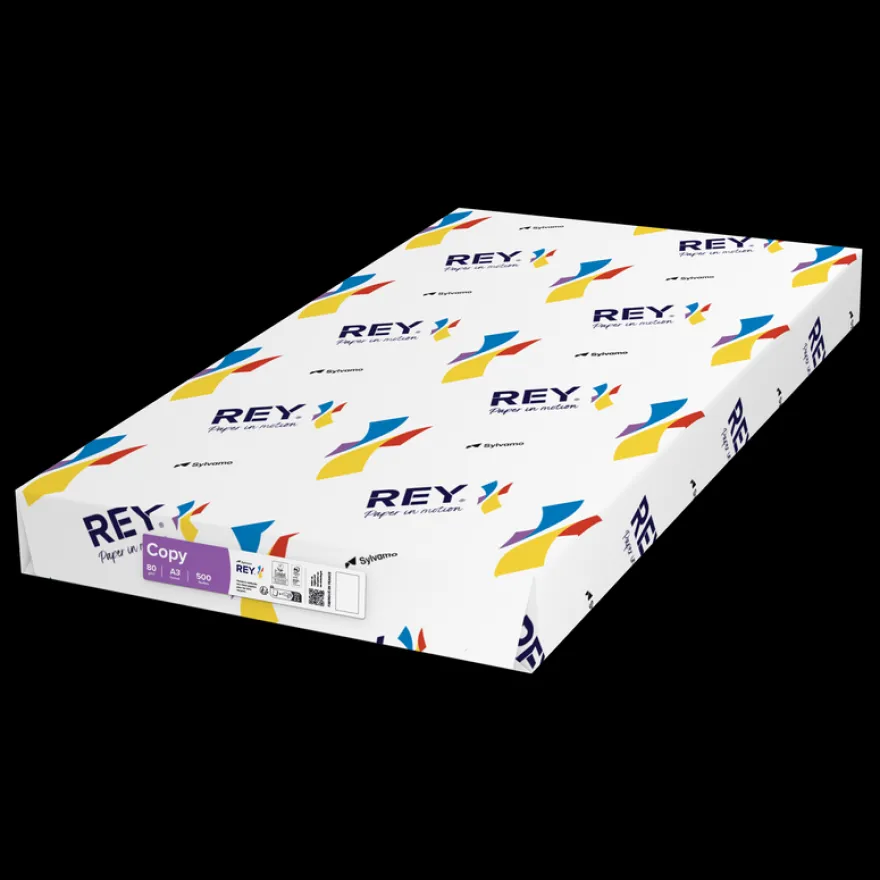 Rey Copy - Papier blanc - A3 (297 x 420 mm) - 80 g/m² - 1500 feuilles (carton de 3 ramettes)