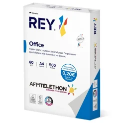Rey Office - Papier blanc - A4 (210 x 297 mm) - 80 g/m² - Ramette de 500 feuilles