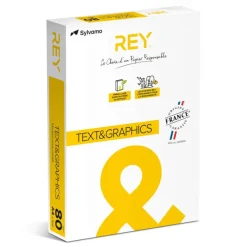 Rey Text & graphics - Papier blanc - A4 (210 x 297 mm) - 80 g/m² - Ramette de 500 feuilles