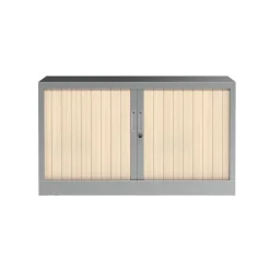 Réhausse pour armoire à rideaux metalliques - L120 x H43 x P43cm - corps alu:/rideau érable