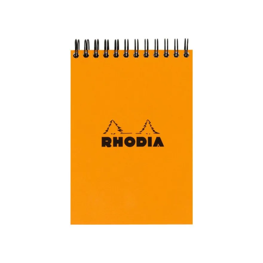 Rhodia - Bloc notes à spirale - 10 x 15 cm - 160 pages - petits carreaux