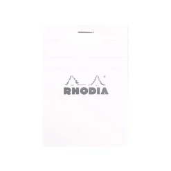 Rhodia - Bloc notes N°11 - A7 - 160 pages - petits carreaux - 80g - blanc