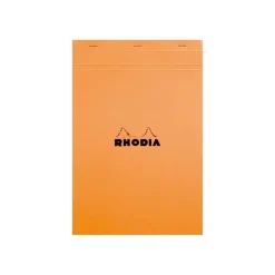 Rhodia - Pack de 5 Blocs notes - A4 + - 80 pages - petits carreaux - 80g - orange