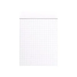 Rhodia Basics - Bloc notes N°13 - 10 x 15 cm - 160 pages - petits carreaux - 80g - blanc