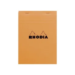 Rhodia Basics - Bloc notes - A5 - 160 pages - réglé avec marges - 80g - orange