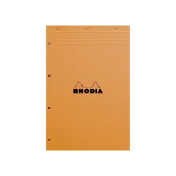 Rhodia Basics - Bloc notes - A4 + - 160 pages - petits carreaux - 80g - perforé