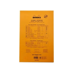 Rhodia Basics - Bloc notes - A4 + - 160 pages - petits carreaux - 80g - perforé