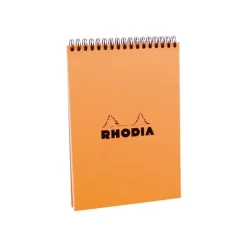 Rhodia Classic - Bloc notes à spirales - A5 - 80 pages - petits carreaux - à spirales