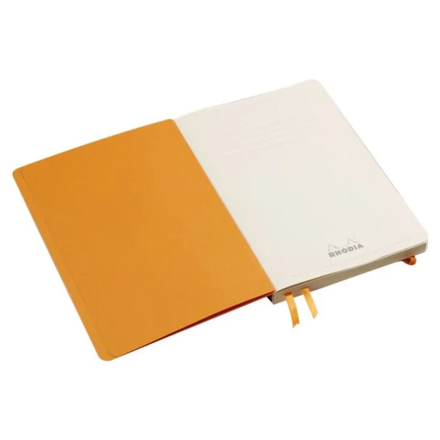 Rhodia Goalbook - Carnet souple A5 - 224 pages numérotées - petits carreaux - taupe