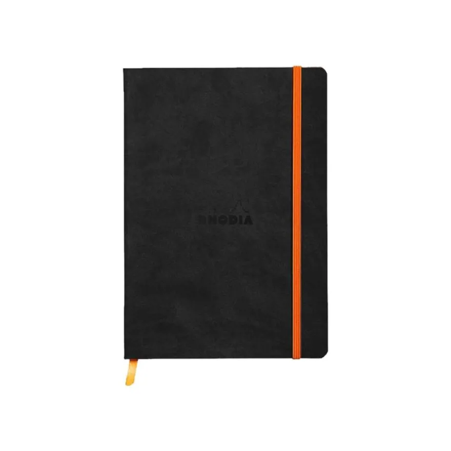 RHODIA Rhodiarama - Carnet souple A5 - 160 pages - ligné - noir