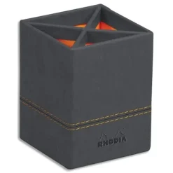 RHODIA Rhodiarama - Pot à crayons - titane - en polyuréthane