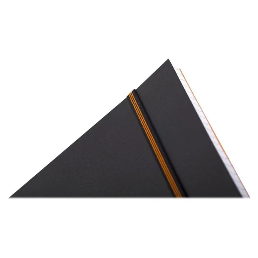 RhodiActive Probook - Cahier A4+ (22,5 x 29,7 cm) - 160 pages - petits carreaux (5x5 mm) - noir